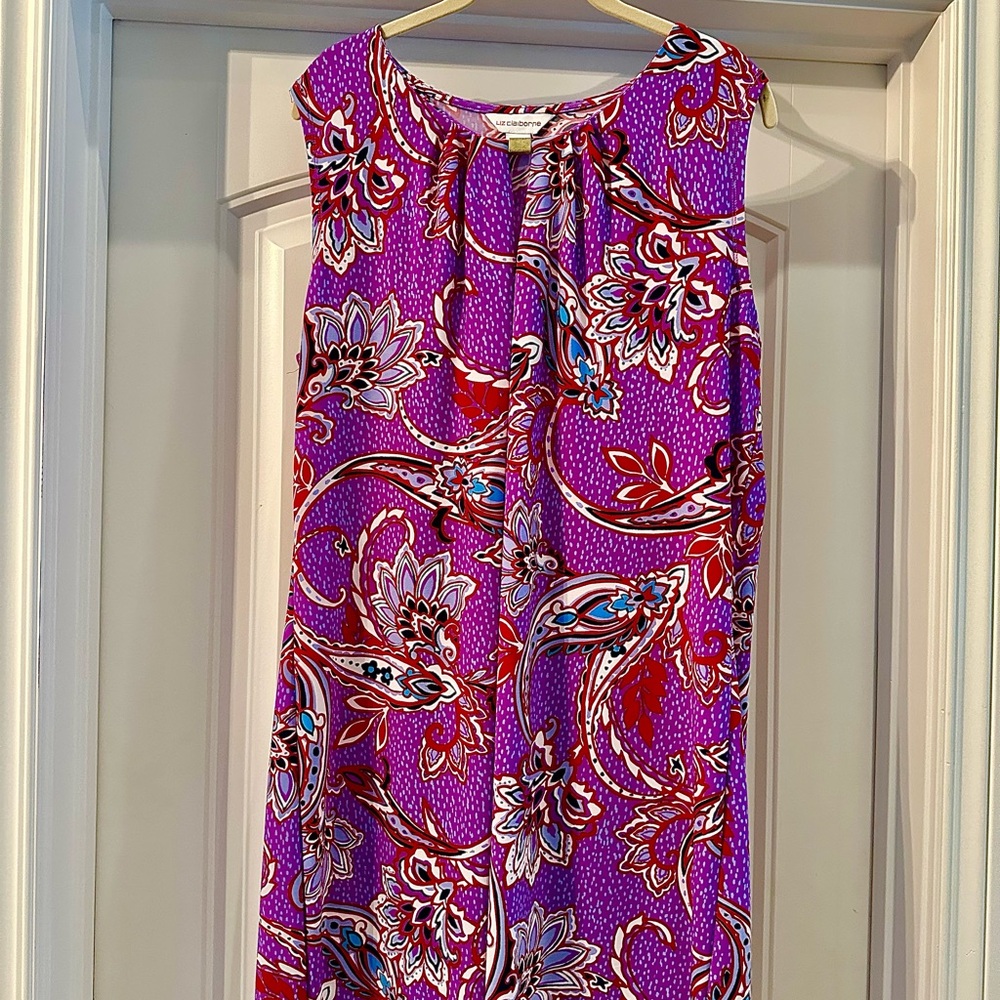 Final Markdown - Floral Purple Sleeveless Dress
